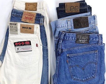 Bulk vintage/ second hand Jeans 80s,90s,Y2K branded/ unbranded 25 stück