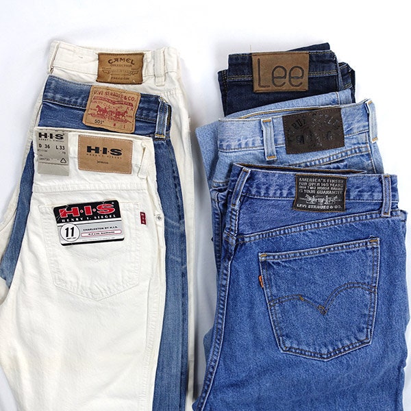 Bulk vintage/ second hand Jeans 80s,90s,Y2K branded/ unbranded 25 stück