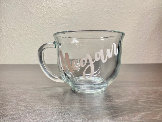 Glass Mug Personalized Glass Coffee Mugs Fall Mug Holiday Mugs Holiday  Gifts for Friends Personalized Gifts for Coworkers EB3289P 