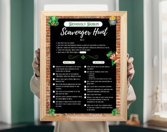 Dublin Hen Party Scavenger Hunt Digital Print, Dublin Bachelorette Activity ***Digital File***
