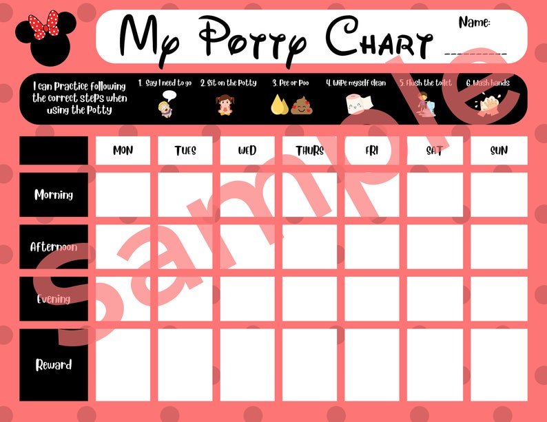 Minnie Mouse Potty Training Chart - Il 794xN.4704064509 F5ma 