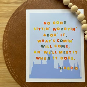 No Good Sittin&#39; Worrying&#39; Abou It Print Home Decor Wall Art Illustration Fine Art Print