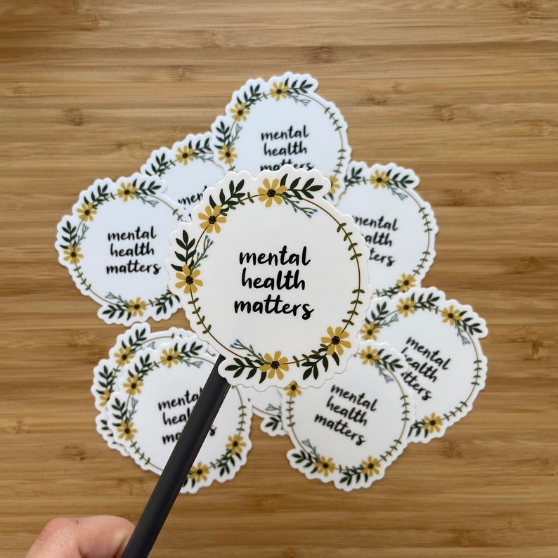Mental Health Matters Matte Vinyl Sticker Stickers for Hydroflask ...