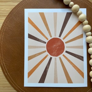Ray of Sunshine Print Home Decor Wall Art Illustration Fine Art Print