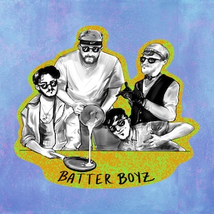 Batter boys Cat Glossy Vinyl Sticker - Sticker for Laptop, Water Bottle, Skateboard, Phone