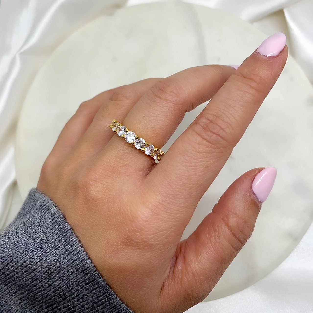 Fashion Bold Statement Gold Cubic Zirconia Chunky Rings/ coco Etsy