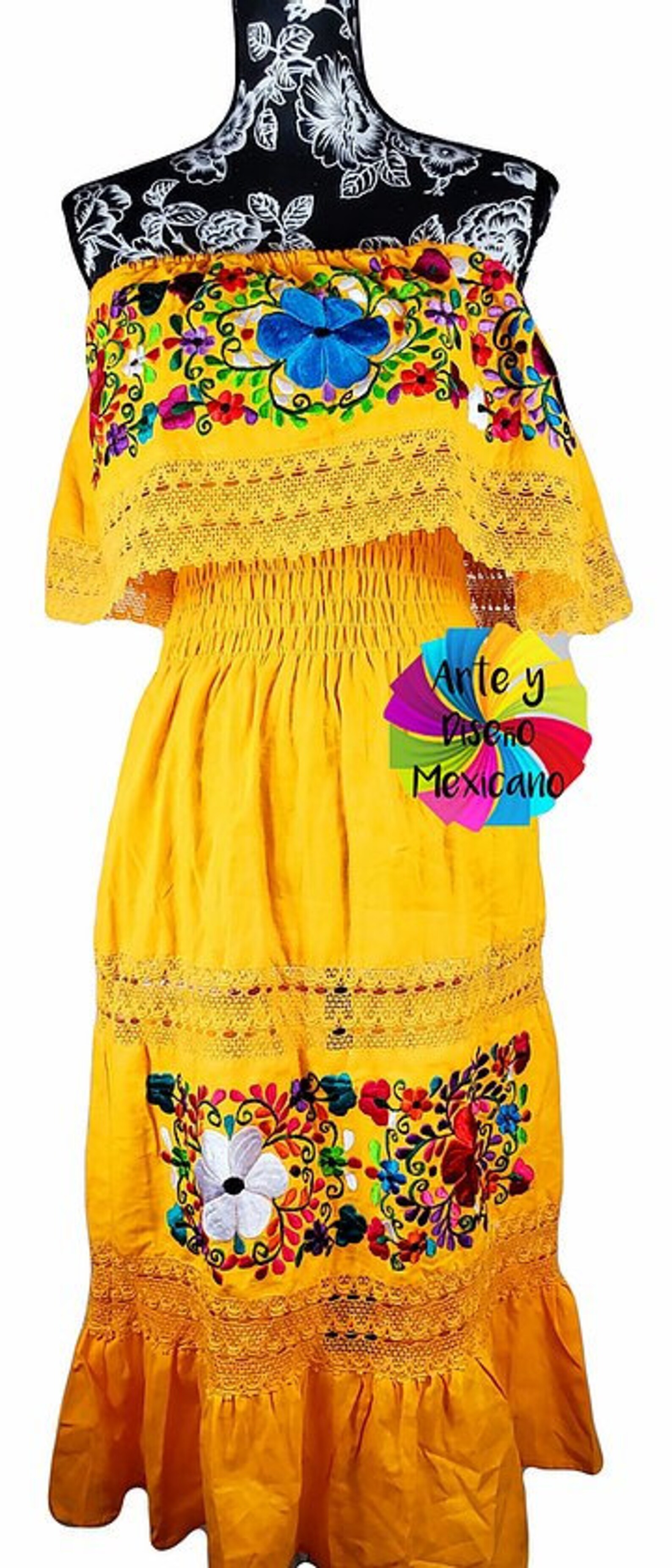 50 off Lace Dress. Double Lace Mexican Traditional Woven Etsy