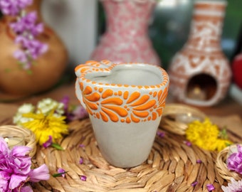 Original Mexican Talavera heart coffee mug 290ml handmade made in Mexico taza corazón Valentine’s day gifts for her birthday home kitchen