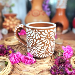 Original Mexican Talavera coffee mug 300ml handmade hot chocolate Handpainted talavera taza unique pieces barro gifts for her chocolate