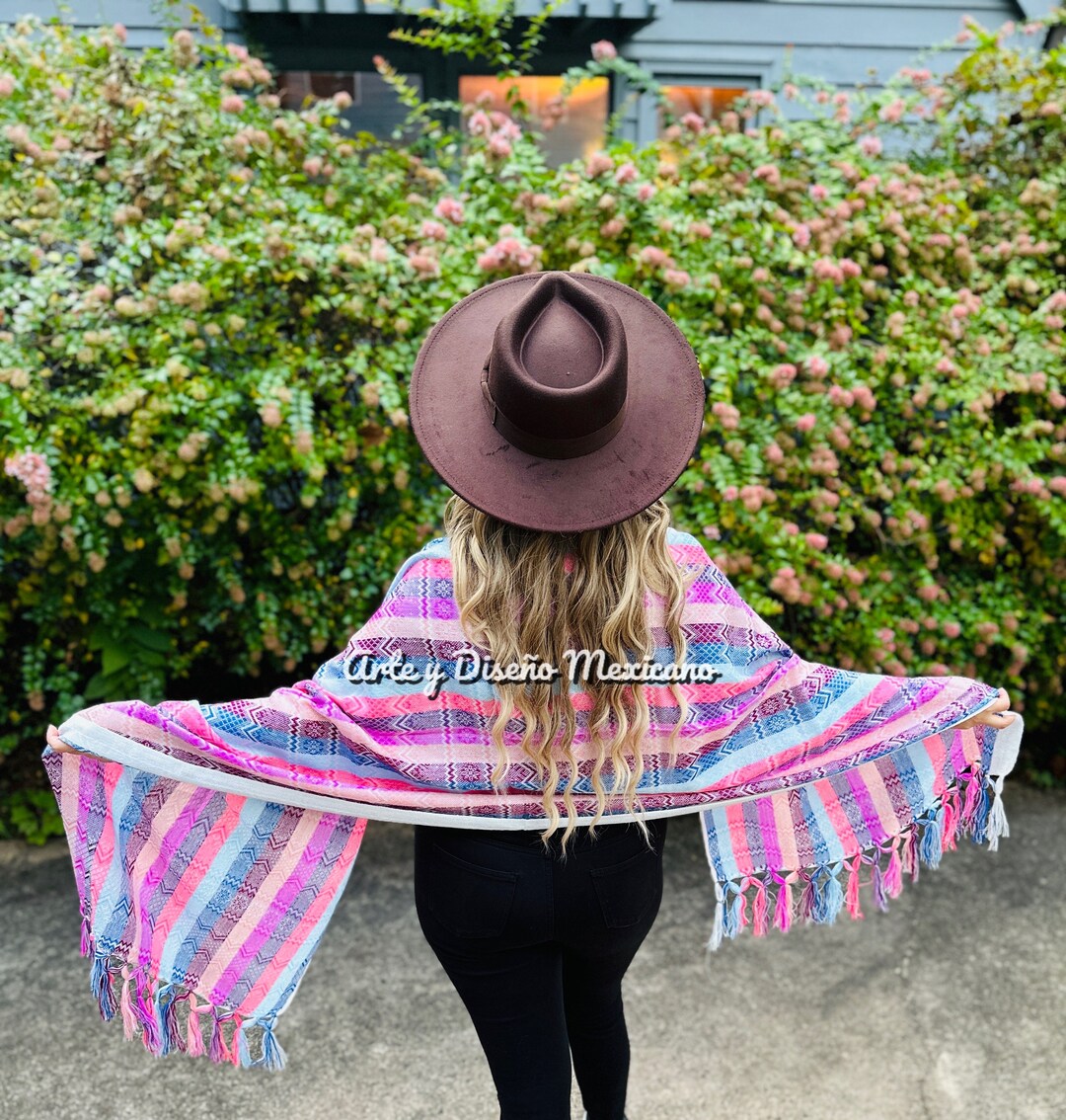 Mexican Woven Rebozo Scarf Traditional Fabric Rebozo Mexican Etsy
