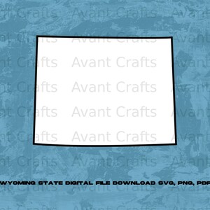 Wyoming State digital file download svg, png, pdf