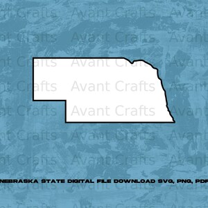 Nebraska State digital file download svg, png, pdf
