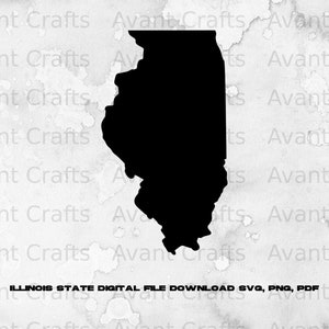 Illinois State digital file download svg, png, pdf