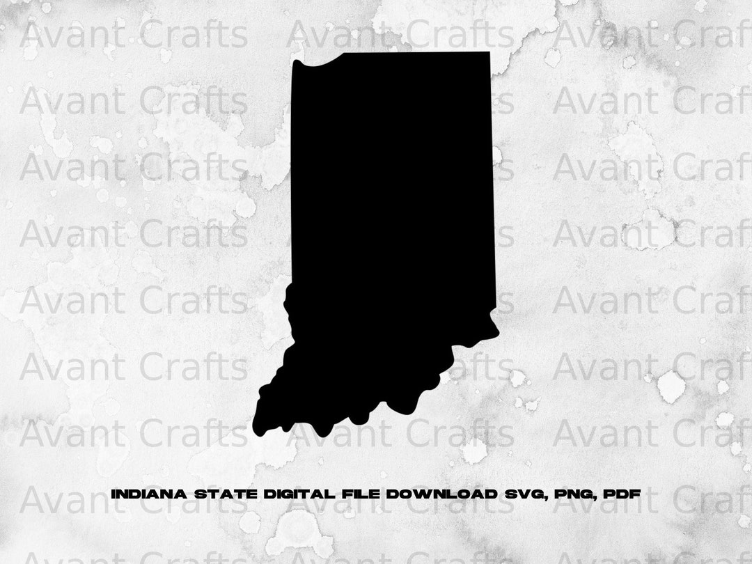 Indiana State Digital File Download Svg, Png, Pdf - Etsy