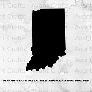 Indiana State digital file download svg, png, pdf