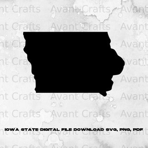 Iowa State digital file download svg, png, pdf