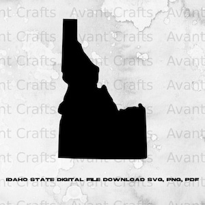 Idaho State digital file download svg, png, pdf