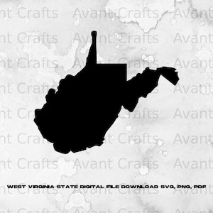 West Virginia State digital file download svg, png, pdf