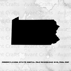 Pennsylvania State digital file download svg, png, pdf