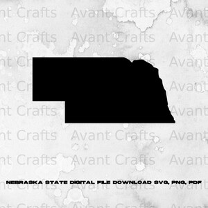 Nebraska State digital file download svg, png, pdf