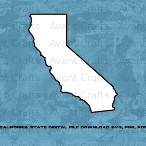 California State digital file download svg, png, pdf