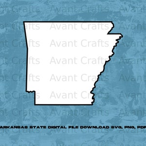 Arkansas State digital file download svg, png, pdf