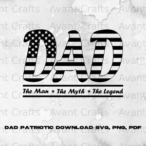 Dad Patriotic download svg, png, pdf
