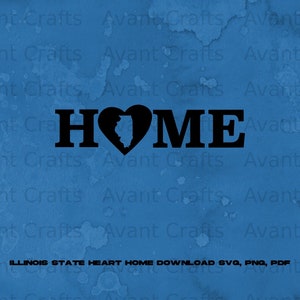 Illinois State Heart Home download svg, png, pdf