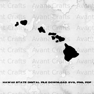 Hawaii State digital file download svg, png, pdf