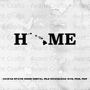 Hawaii State Home digital file download svg, png, pdf