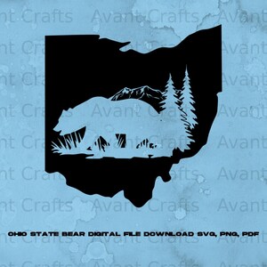 Ohio State Bear digital file download svg, png, pdf