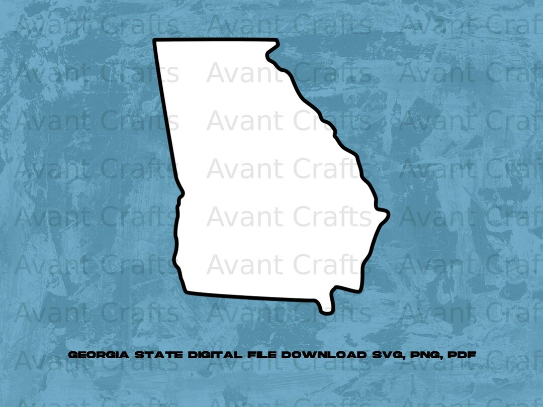 Georgia State Digital File Download Svg, Png, Pdf - Etsy