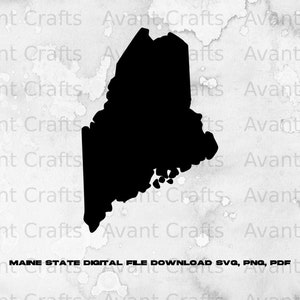 Maine State digital file download svg, png, pdf