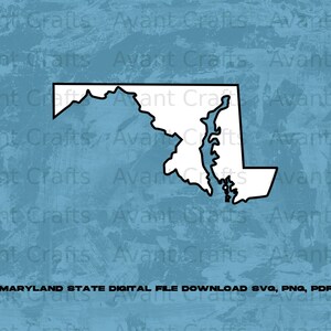 Maryland State digital file download svg, png, pdf