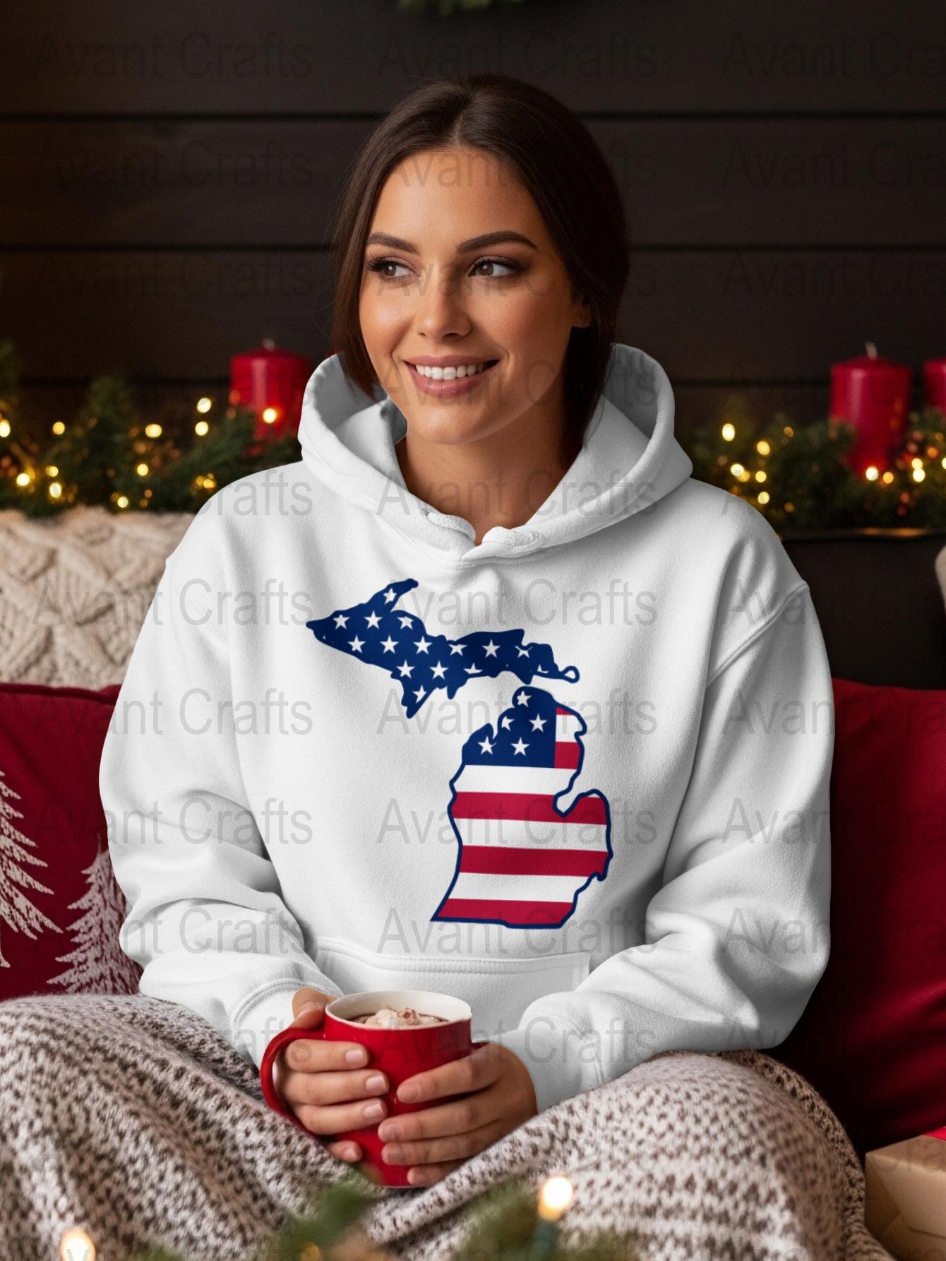 Michigan State US Flag Digital File Download Jpeg, Png, Pdf - Etsy