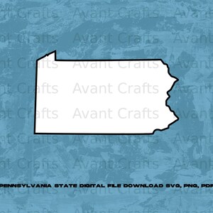 Pennsylvania State digital file download svg, png, pdf