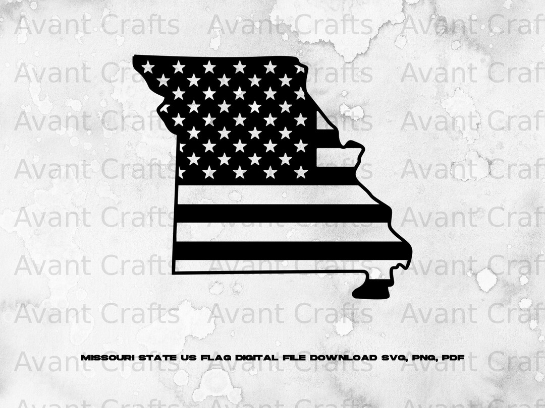 Missouri State US Flag Digital File Download Svg, Png, Pdf - Etsy