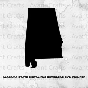 Alabama State digital file download svg, png, pdf