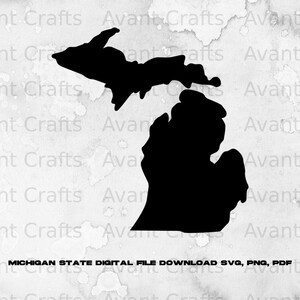 Michigan State Digital File Download Svg, Png, Pdf - Etsy