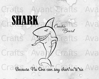 Shark Coochie Board SVG, PNG, PSD
