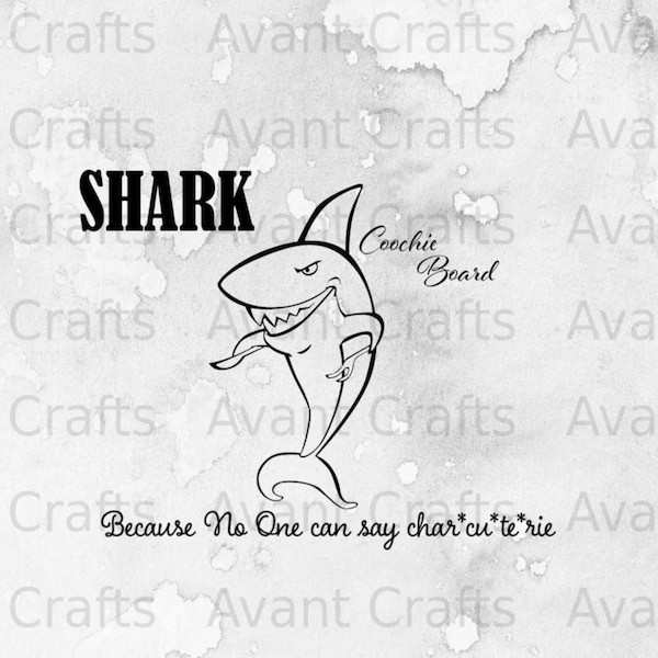 Shark Coochie Board SVG, PNG, PSD