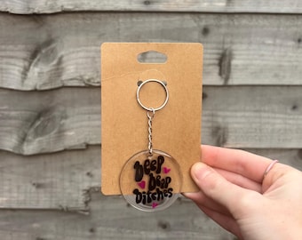 Beep Beep Bitches Keyring | First Driver Keyring | Funny Driver Keyring | Passed Driving Test Keyring | Resin Keyring | Handmade Keyring