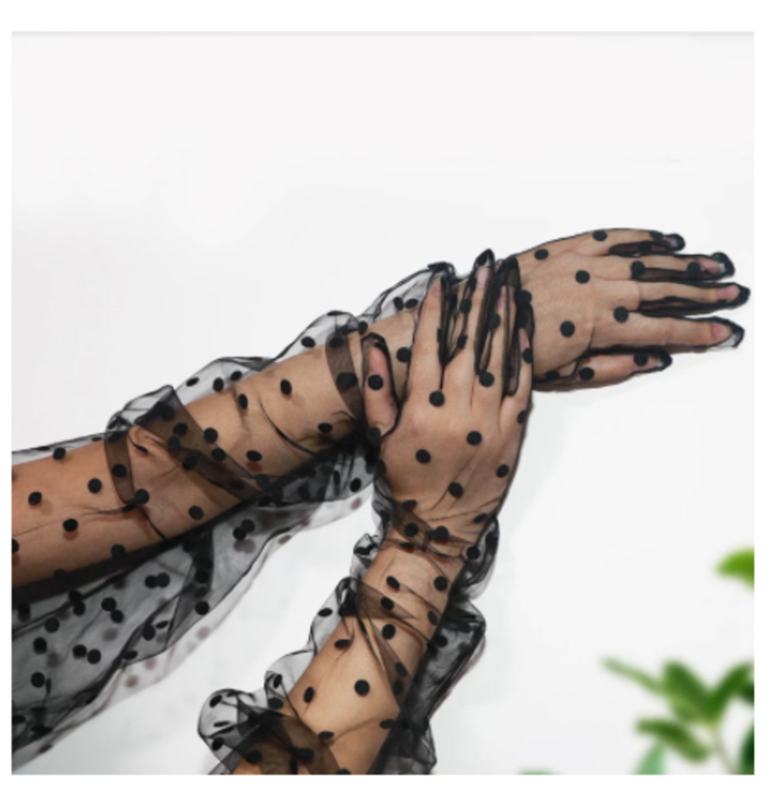 tulle opera gloves tulle opera gloves