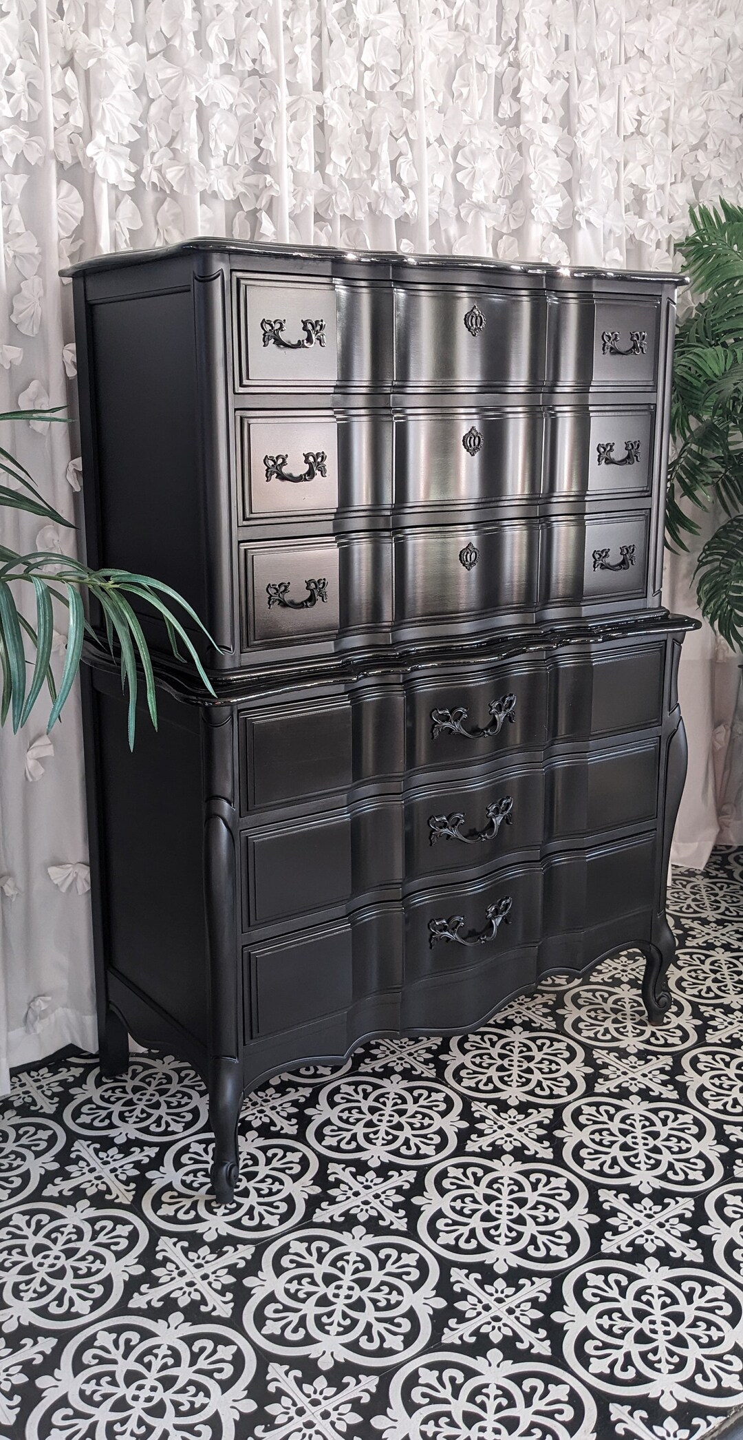 Black Dresser Chest Bedroom Furniture Dresser Etsy