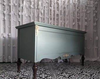 SOLD.            Timeless, Cedar Chest, Painted, Trunk