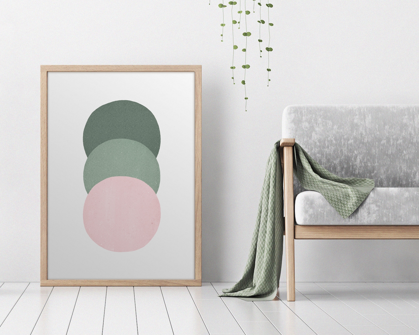 Abstract Shapes Wall Art Living Room Wall Decor DIY Wall Etsy