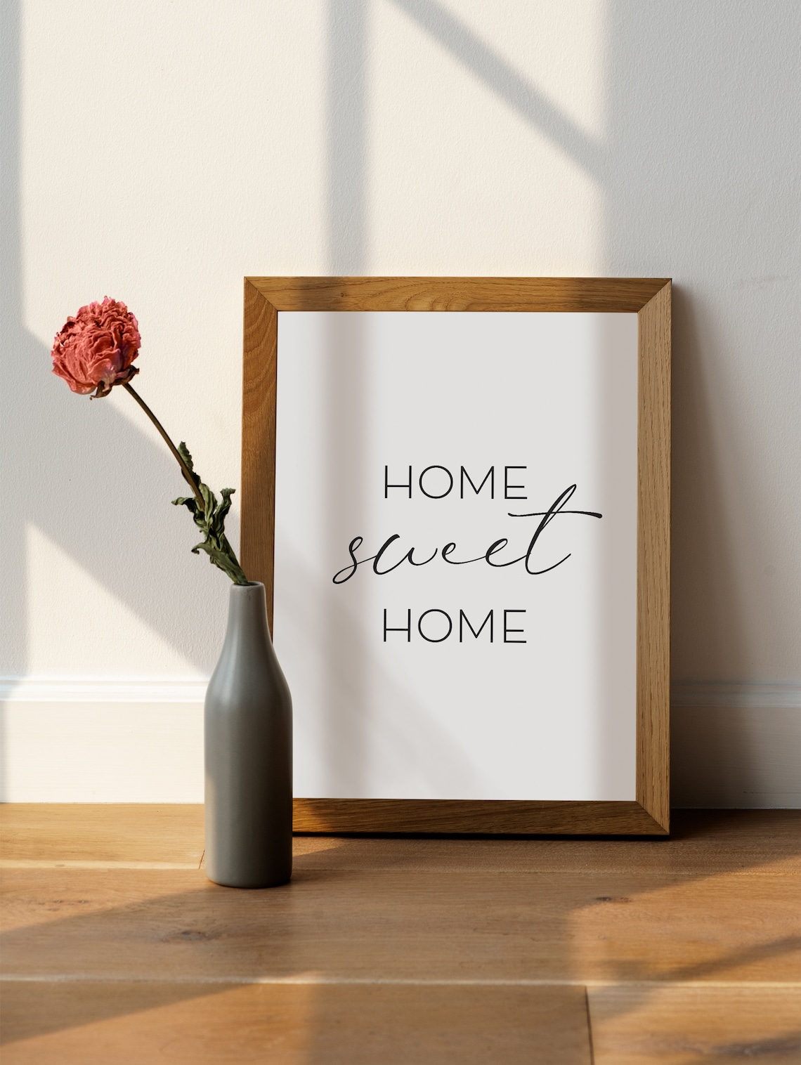 Home Sweet Home Wall Art Minimalist Printable Wall Art Text Etsy