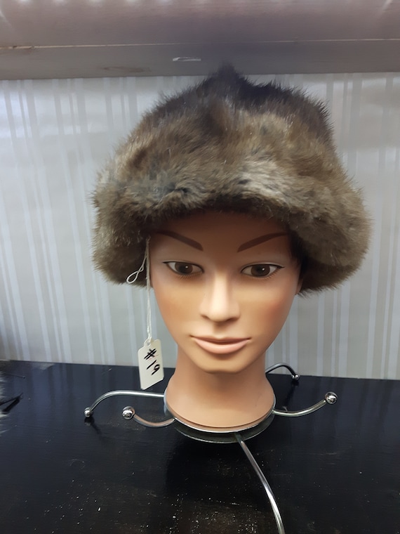 Vintage 1960's Genuine Fur Hat