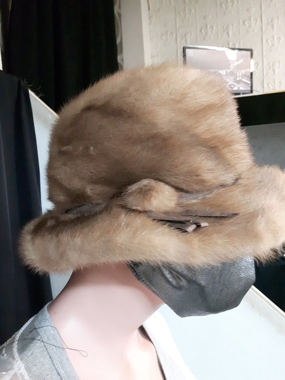 Vintage mink fur hat Lilly Daché