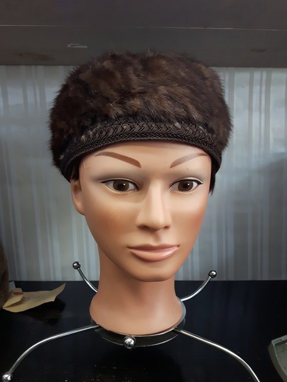 Vintage 1960's Mink Hat.